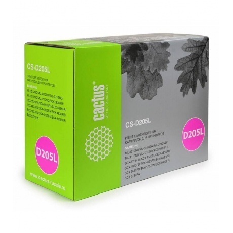 

Тонер Картридж Cactus CS-D205L черный для Samsung ML-3310 3710 SCX-5637 SCX-4833 (5000стр.)