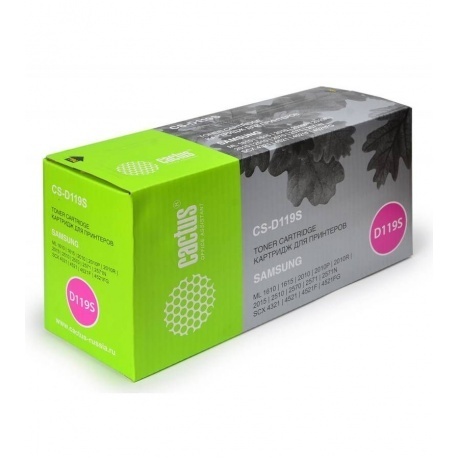 

Тонер Картридж Cactus CS-D119S черный для Samsung ML-1610/1615/1620/1625/2010/2015/2020/2510/2570/25