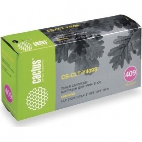 

Тонер Картридж Cactus CS-CLT-Y409S желтый для Samsung CLP-310/315/CLX-3170/3175/3175FN (1000стр.)