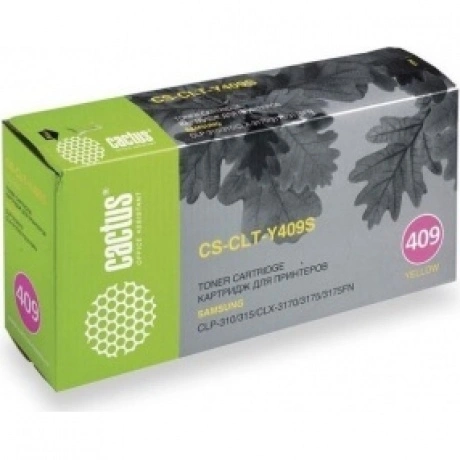 Тонер Картридж Cactus CS-CLT-Y409S желтый для Samsung CLP-310/31...