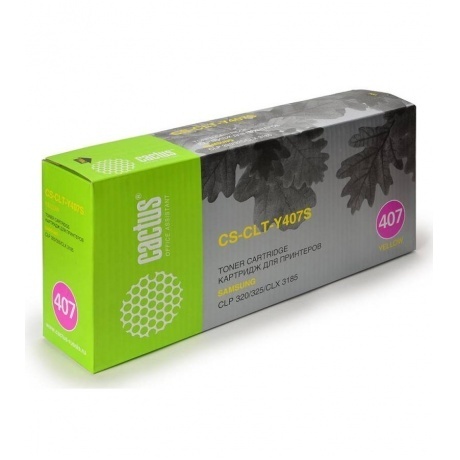 Тонер Картридж Cactus CS-CLT-Y407S желтый для Samsung CLP320/320...