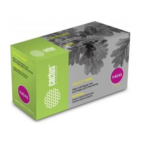 Тонер Картридж Cactus CS-CLT-Y404S желтый для Samsung SL-C430/C4...