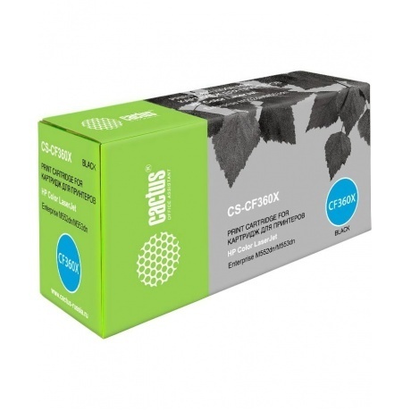 

Тонер Картридж Cactus CS-CF360X черный для HP CLJ M552dn/M553dn (12500стр.)