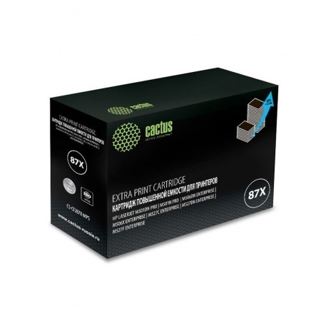 

Тонер Картридж Cactus CS-CF287X-MPS черный (24000стр.) для HP LJ M506dn/M506n/M506x