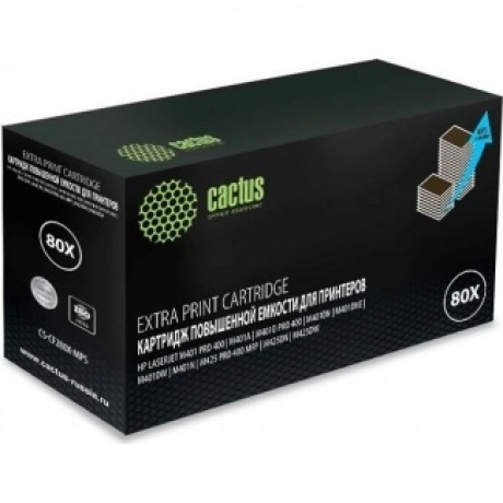 Тонер Картридж Cactus CS-CF280X-MPS черный (13000стр.) для HP LJ...