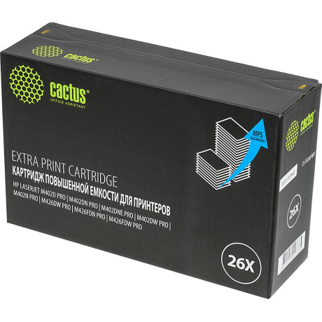 Тонер Картридж Cactus CS-CF226X-MPS черный (12000стр.) для HP LJ M402d/M402n/M426dw/M426fdn/M426fdw - фото 2