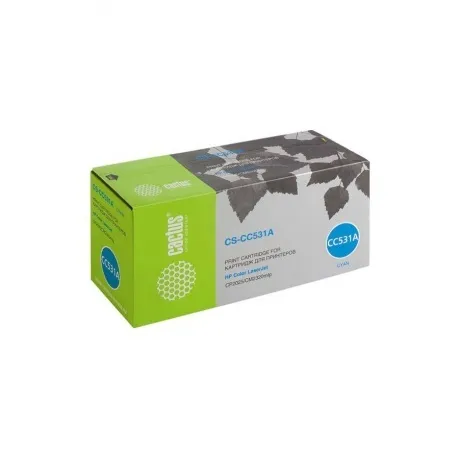 Тонер Картридж Cactus CS-CC531A голубой для HP CLJ CP2025/CM2320...