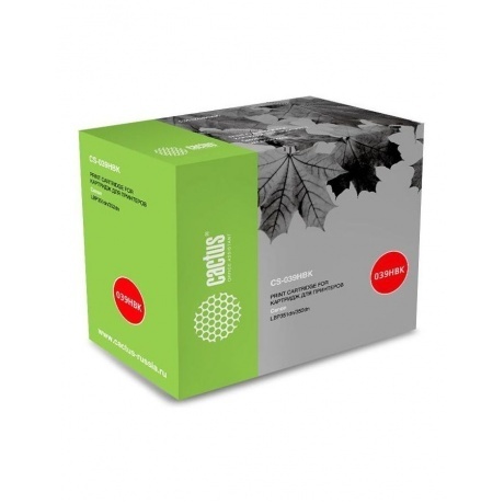 

Тонер Картридж Cactus CS-039HBK черный (25000стр.) для Canon LBP 351x i-Sensys /352x i-Sensys