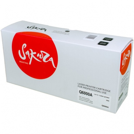 Картридж SAKURA Q6000A для LaserJet 1600/2600n/2605/2605dn/2605dtn/CM1015MFP/CM1017MF, черный, 2500 к. - фото 1