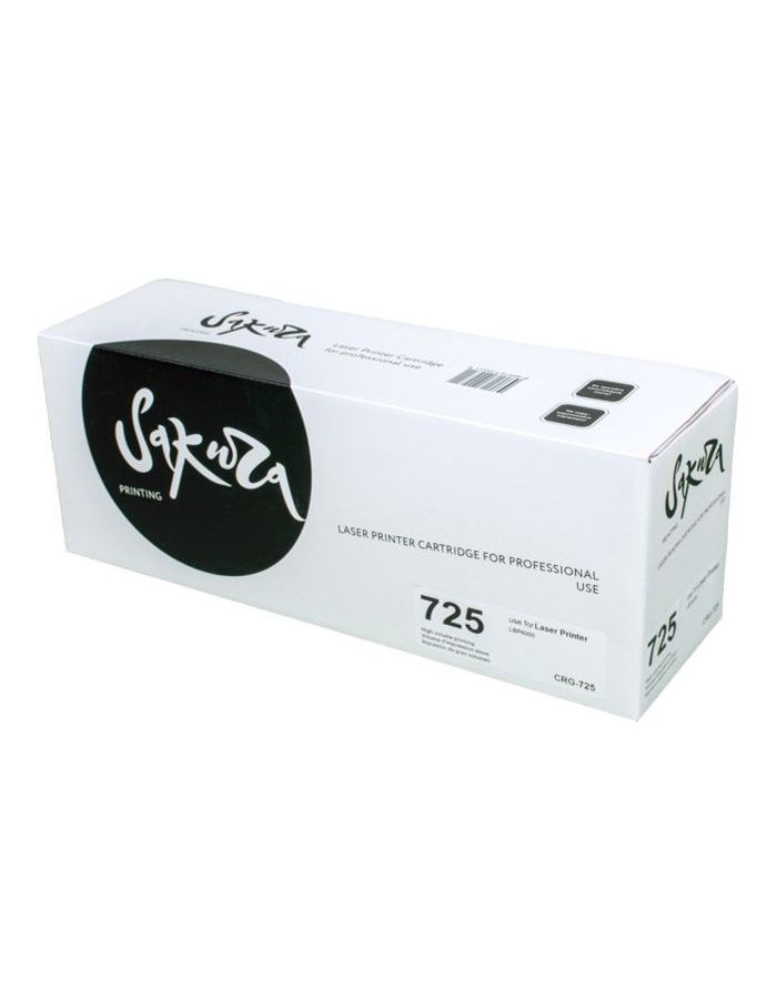 цена Картридж SAKURA CRG725 для Canon LBP6000/6018/6020/6030/MF3010, черный, 1600 к.