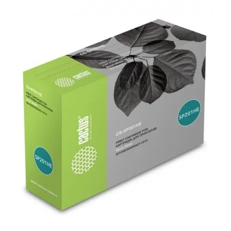Тонер Картридж Cactus CS-SP201HE черный (2600стр.) для Ricoh SP ...