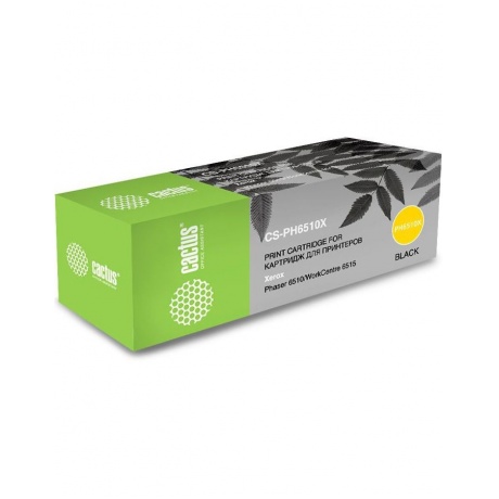

Тонер Картридж Cactus 106R03484 CS-PH6510BK черный (2500стр.) для Xerox Phaser 6510DN/WC 6515DN