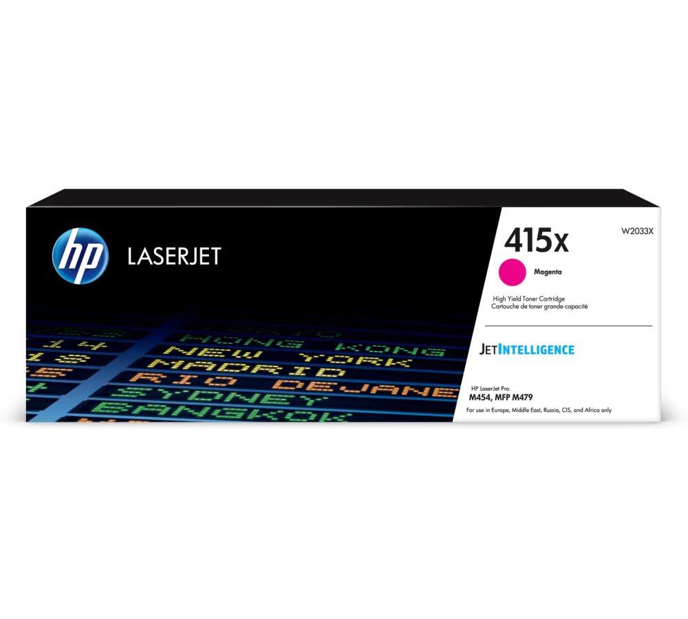 цена Картридж лазерный HP 415X W2033X пурпурный (6000стр.) для HP LJ M454/MFP M479