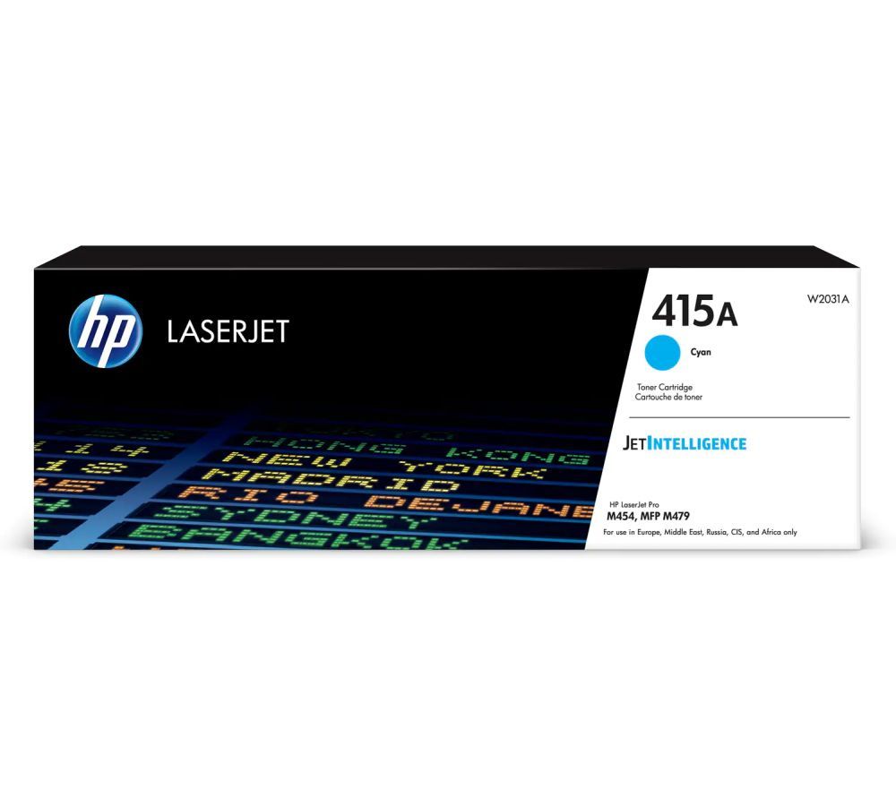 цена Картридж лазерный HP 415A W2031A голубой (2100стр.) для HP HP LJ M454/MFP M479