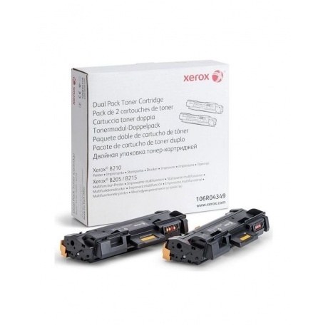 

Картридж лазерный Xerox 106R04349 черный x2упак. (6000стр.) для Xerox B205/210/215