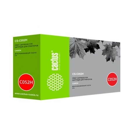 

Картридж лазерный Cactus CS-C052H черный (9200стр.) для Canon MF421/426/428/429/LBP 212/214/215