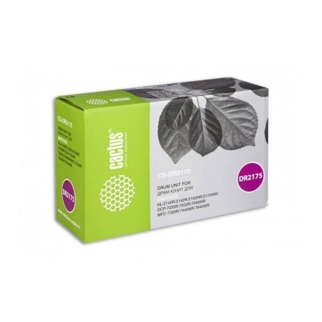 

Фотобарабан Cactus CS-DR2175 для принтеров Brother HL-2140R/2142R/2150NR/2170WR 12 000стр., Черный;белый