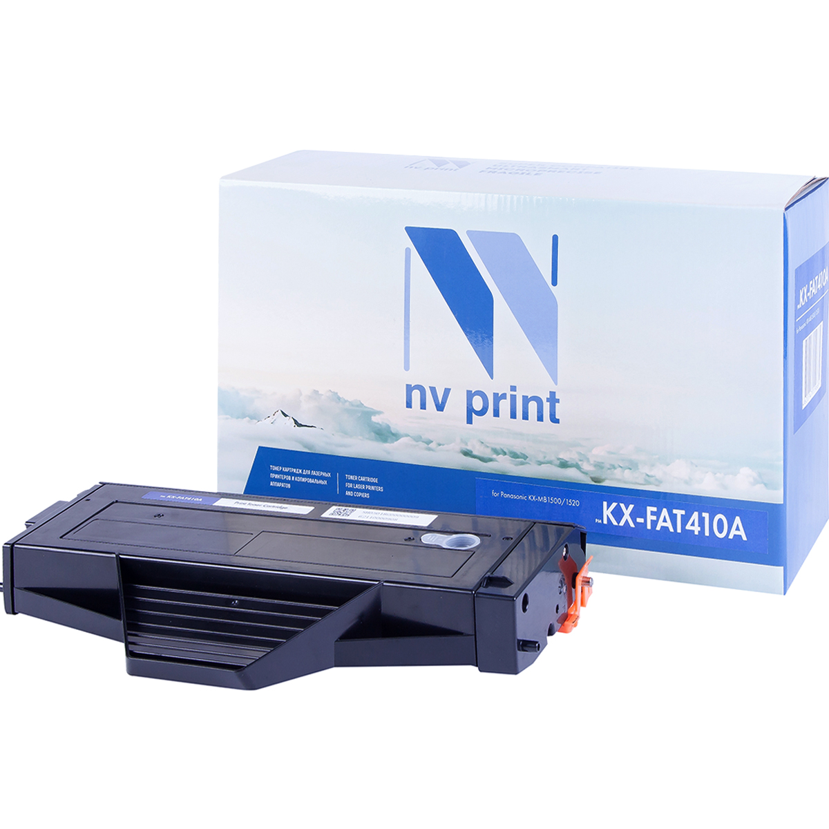 Картридж NV Print KX-FAT410A для Panasonic KX-MB1500/1520 (2500k), шт картридж t2 cs exv33 для panasonic kx mb1500 1507 1520 1530 1536 1537 2500стр черный