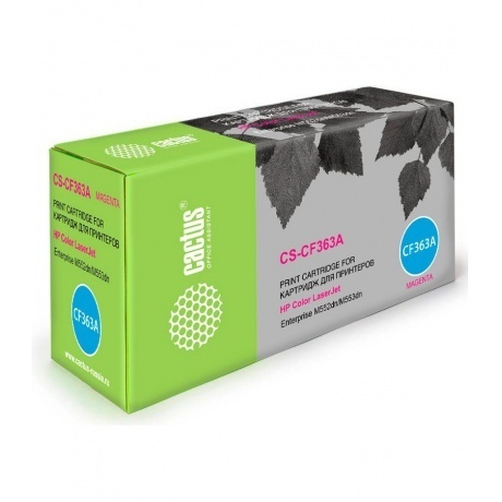 

Тонер Картридж Cactus CS-CF363A пурпурный для HP CLJ M552dn/M553dn (5000стр.)