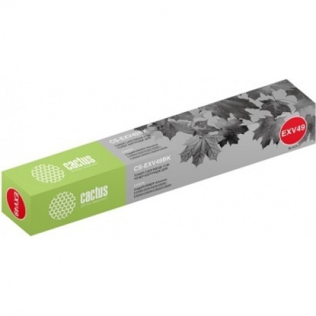 Картридж лазерный Cactus CS-EXV49BK черный (36000стр.) для Canon IR C3320/C3320i/C3325i/C3330i/C3500