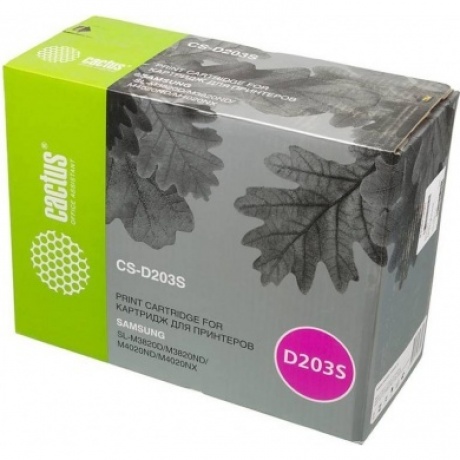 Картридж Cactus CS-D203S, MLT-D203S, черный / CS-D203S