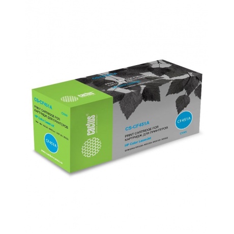

Картридж лазерный Cactus CS-CF451A голубой (10500стр.) для HP Color LJ Enterprise M652dn/M653dn/M681dh