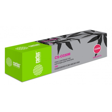 

Картридж лазерный Cactus 44469715 CS-O330M пурпурный (3000стр.) для Oki C330/C530