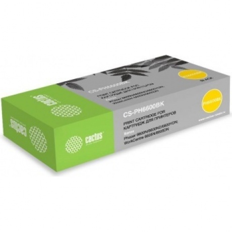 

Картридж лазерный Cactus 106R02236 CS-PH6600BK черный бар.в компл. (8000стр.) для Xerox Ph 6600/WC 6605