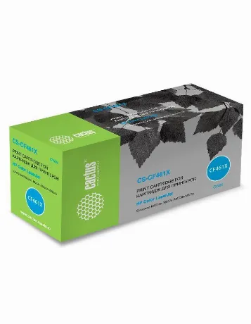 Картридж лазерный Cactus CS-CF461X голубой (22000стр.) для HP Co...