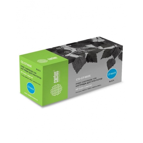 Картридж лазерный Cactus CS-CF460X черный 27000стр для HP Color LJ Enterprise M652dnM653dnM681dh 5742₽