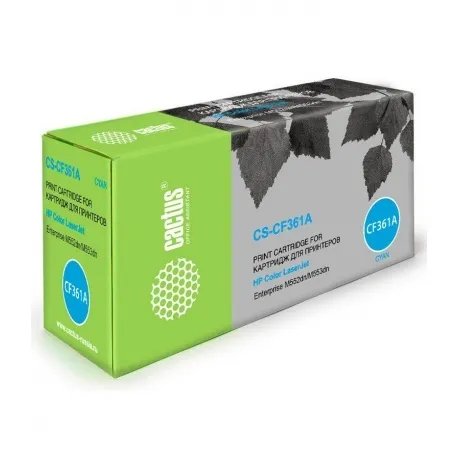 Картридж лазерный Cactus CS-CF361A голубой (5000стр.) для HP CLJ...