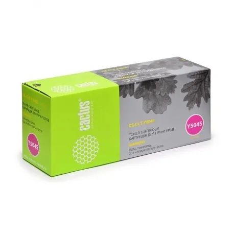 Картридж лазерный Cactus CS-CLT-Y504S желтый (1800стр.) для Sams...