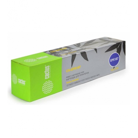 Картридж лазерный Cactus CS-EPS187 желтый (4000стр.) для Epson AcuLaser C1100/C1100N/CX11/CX11N/CX11NF/CX11NFC