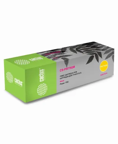 Картридж лазерный Cactus CS-PH7760Y желтый бар.в компл. (25000ст...