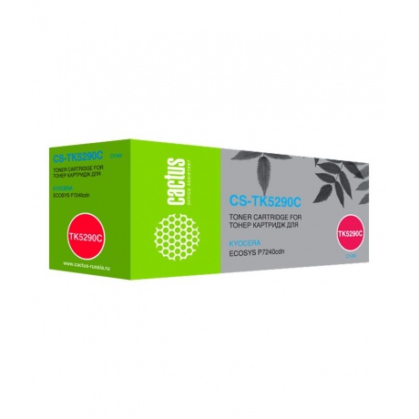 

Картридж лазерный Cactus CS-TK5290C голубой (13000стр.) для Kyocera Ecosys P7240cdn
