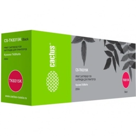 Картридж лазерный Cactus CS-TK8315K черный (12000стр.) для Kyoce...