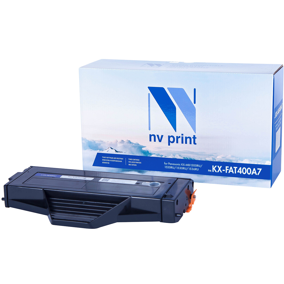 Картридж лазерный NV Print KX-FAT400A7 картридж nv print kx fat400a7 для panasonic kx mb1500ru 1520ru 1530ru 1536ru черный 1800стр