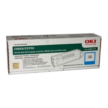 

Тонер-картридж Oki C5850/5950/MC560 6K (cyan), Голубой