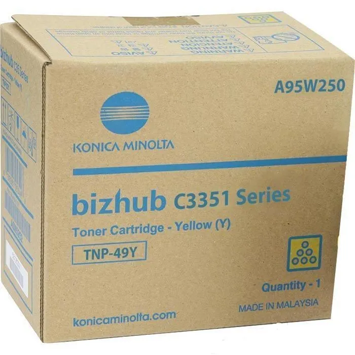 Тонер Konica-Minolta bizhub C3351/C3851 желтый TNP-49Y