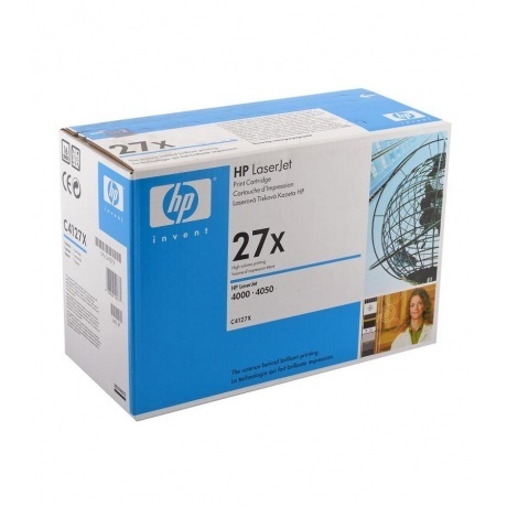 

Тонер-картридж HP № 27X black для HP LJ 4000/N/TN/4050/N/TN (10000стр.) (C4127X), Черный