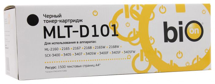 

Картридж лазерный Bion BCR-MLT-D101 Black, Черный