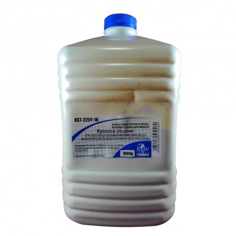 

Тонер Black&White KST-225Y-1K для Kyocera (кан. 1кг) Yellow, Желтый