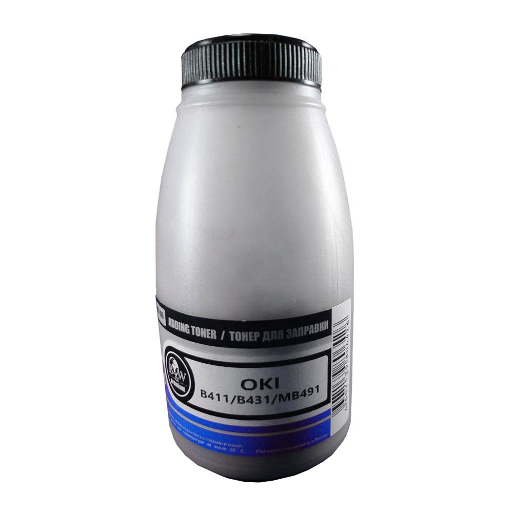 Тонер Black&White OPR-802-100 для Oki (фл. 100г) Black