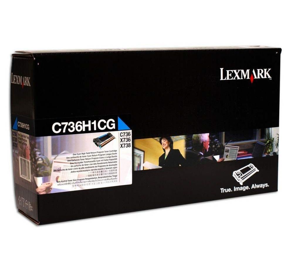 Картридж лазерный Lexmark C736H1CG Cyan картридж лазерный lexmark 80c8hk0 черный