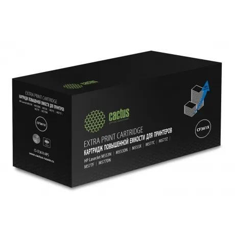 Картридж лазерный Cactus CS-CF361X-MPS голубой (18000стр.) для H...