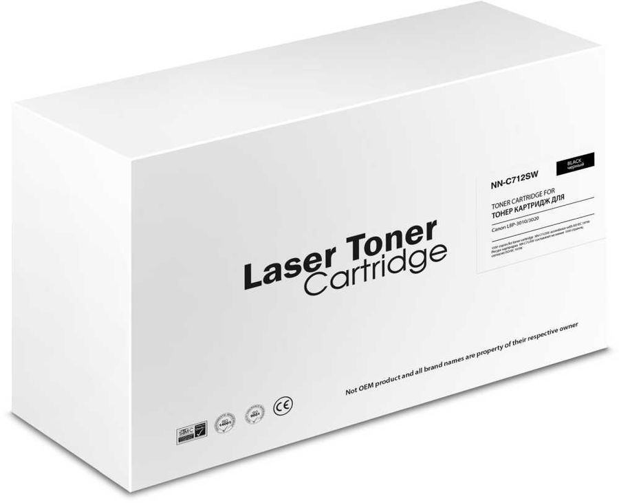Картридж лазерный NN-C712W черный (1500стр.) для Canon LBP-3010/3020