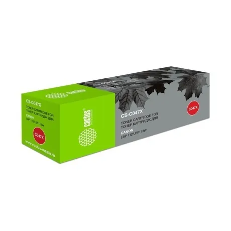 Картридж лазерный Cactus CS-C047X черный (4000стр.) для Canon LB...