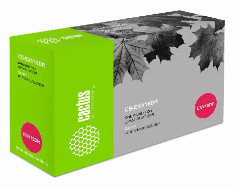 Блок фотобарабана Cactus CS-EXV18DR черный ч/б:26900стр. для IR ...