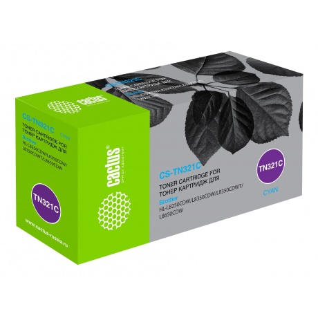 

Картридж лазерный Cactus CS-TN321C голубой (1500стр.) для Brother HL-L8250CDN/MFC-L8650CDW