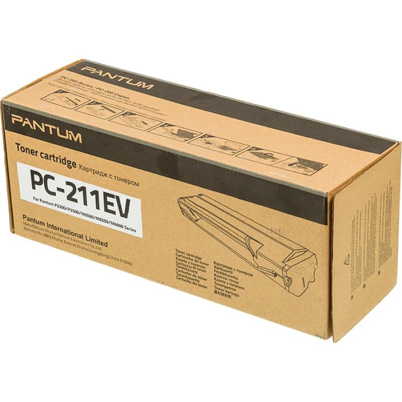 Картридж лазерный Pantum PC-211EV черный (1600стр.) для Pantum Series P2200/2500/M6500/6550/6600